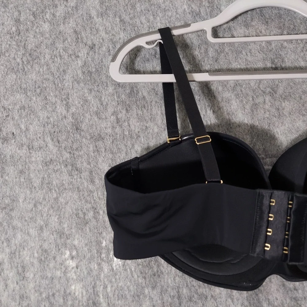 ThirdLove Bra Women 44B Black 24/7 Classic Strapless Multi-Way Underwire NWT